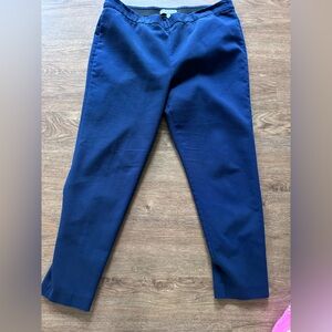 Navy pull up pants